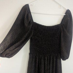 Clad and Cloth - Floral Jumpsuit - Black and Brown - US Size M